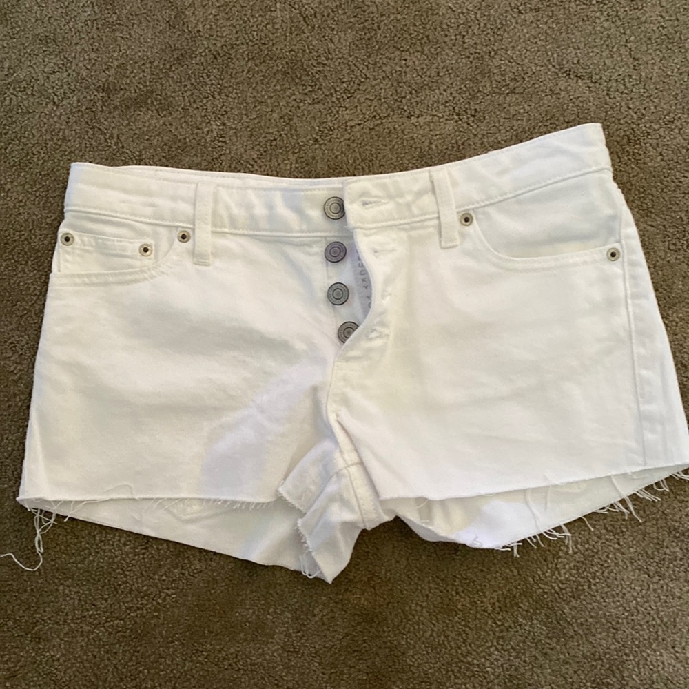 Lucky Brand white cutoff shorts size 2/26